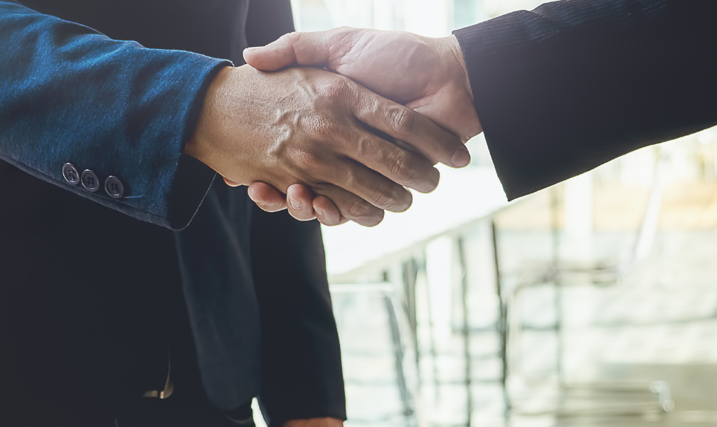 business partners shaking hands